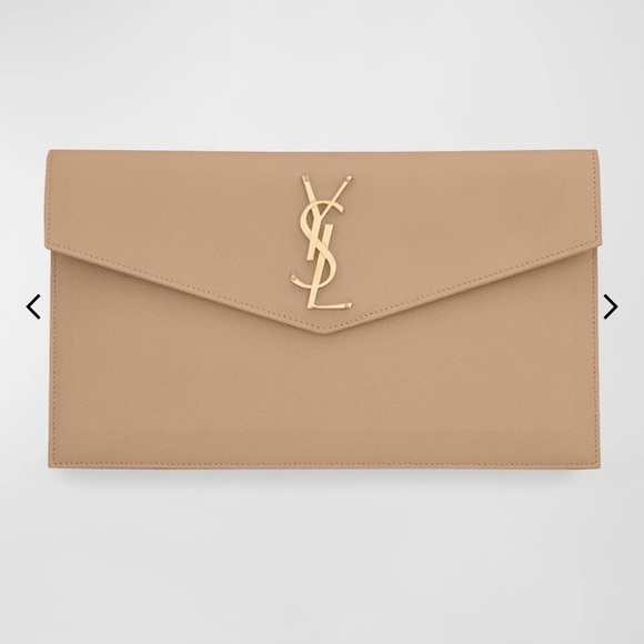 Uptown Medium YSL Monogram Grain de Poudre Pouch Bag - Picture 1 of 9